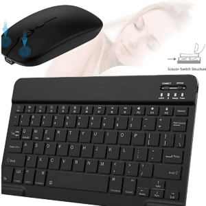 Kits teclado e Mouse sem fio e Bluetooth e tablet Preto - Imagem 5