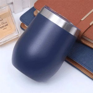 Copo Cuia Térmico Inox com Tampa Antivazamento 360ML Azul M - Imagem 9