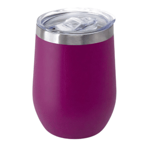 Copo Cuia Térmico Inox com Tampa Antivazamento 360ML Roxo - Imagem 1