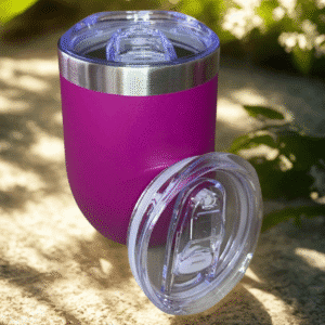 Copo Cuia Térmico Inox com Tampa Antivazamento 360ML Roxo - Imagem 6