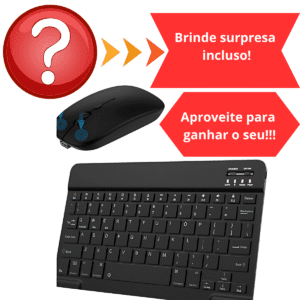 Kits teclado e Mouse sem fio e Bluetooth e tablet Preto - Imagem 3