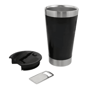 Copo Térmico Inox com Tampa e Abridor 473ML Preto - Imagem 7