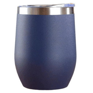 Copo Cuia Térmico Inox com Tampa Antivazamento 360ML Azul M - Imagem 1