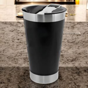 Copo Térmico Inox com Tampa e Abridor 473ML Preto - Imagem 8