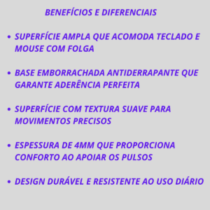 Mouse Pad Gamer de Tecido Tamanho G - Imagem 3