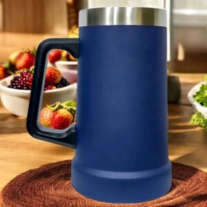 Caneca Térmica De Cerveja 709ml Azul Marinho inox - Imagem 5