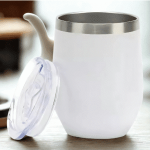 Copo Cuia Térmico Inox com Tampa Antivazamento 360ML Branco - Imagem 10