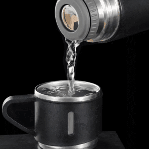 Kit Garrafa Térmica 500ML+ 3 Xícaras Aço Inoxidável - Imagem 6