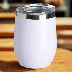 Copo Cuia Térmico Inox com Tampa Antivazamento 360ML Branco - Imagem 6