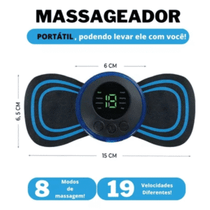 Kit Tapete e Mini Massageador Elétrico - Dor nos Pés e Musculares - Imagem 6