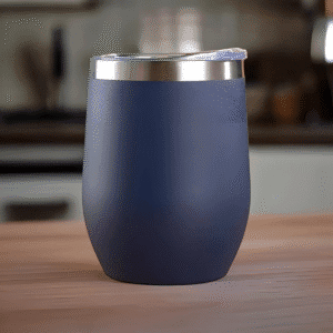 Copo Cuia Térmico Inox com Tampa Antivazamento 360ML Azul M - Imagem 7